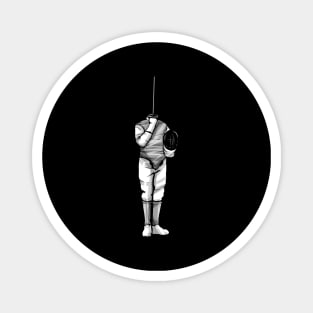 Outfit Of A Fencer En Garde Fencing Magnet